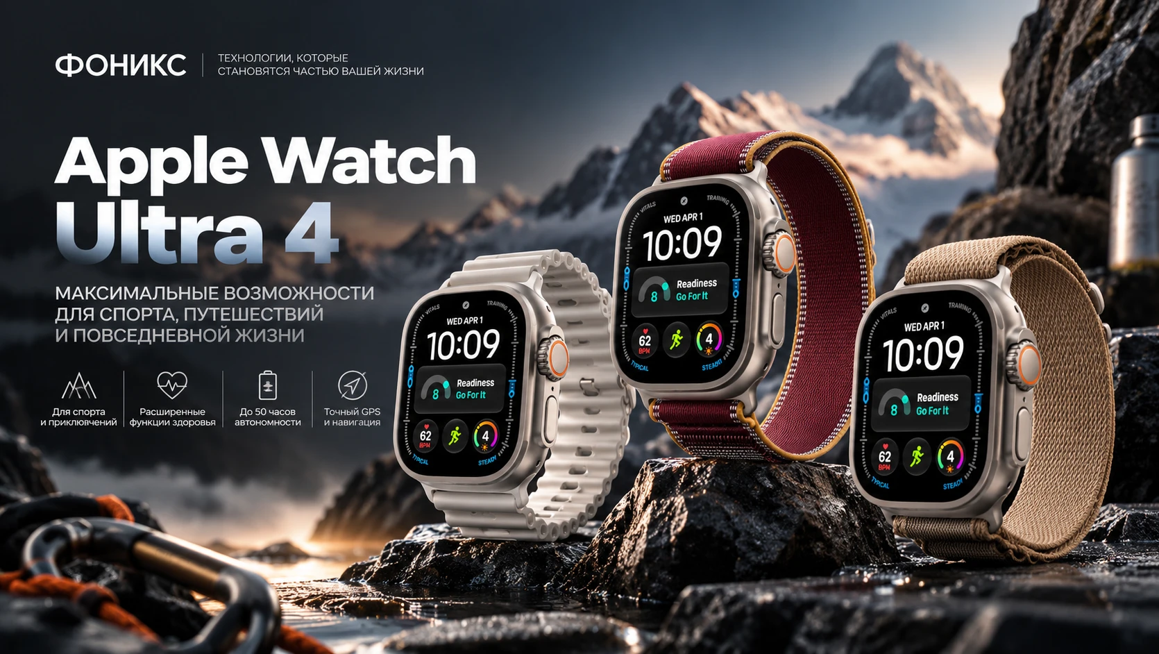 Apple Watch Ultra 4: максимум возможностей для спорта, путешествий и повседневной жизни
