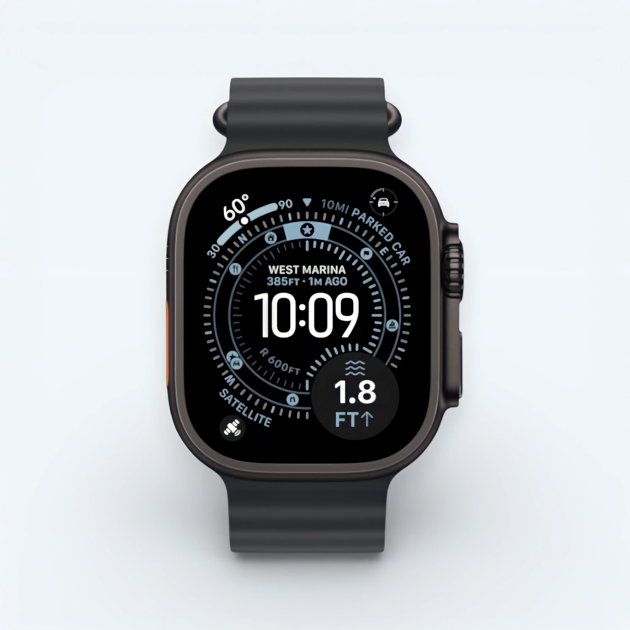 Часы Apple Watch Ultra 3 Титан с ремешком Ocean