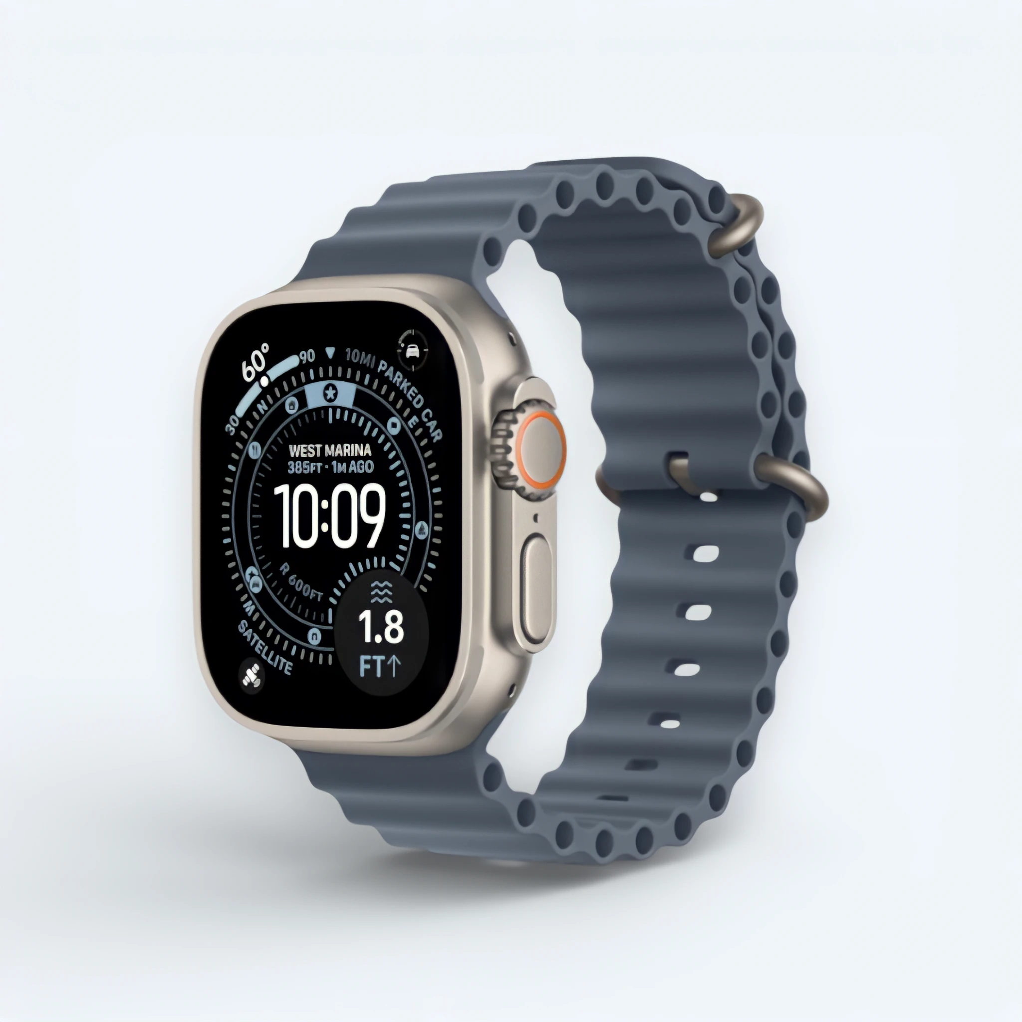 Часы Apple Watch Ultra 3 Титан с ремешком Ocean