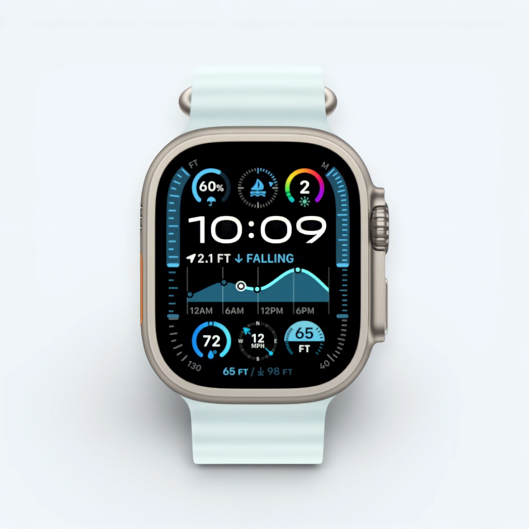 Часы Apple Watch Ultra 2 Титан с ремешком Ocean
