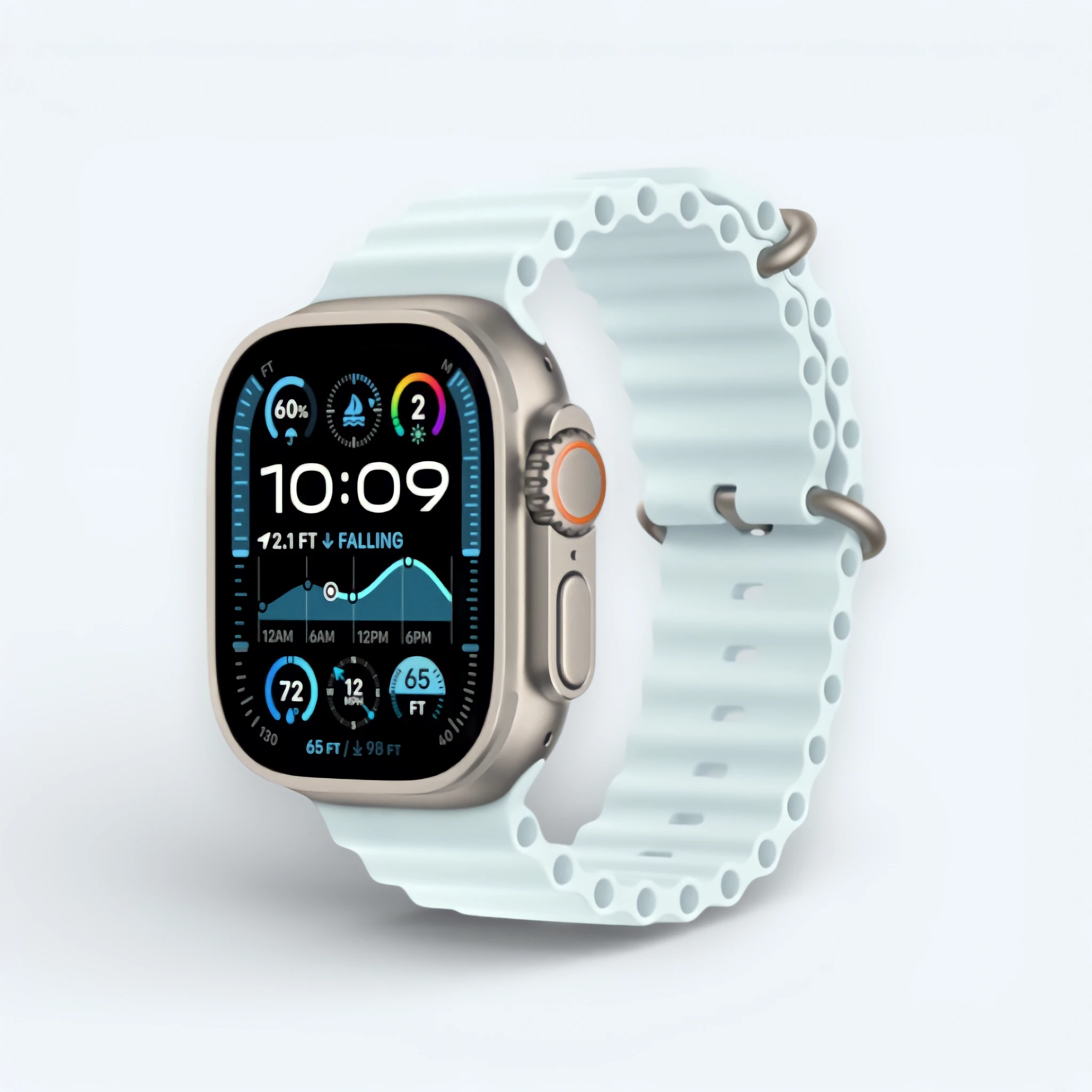 Часы Apple Watch Ultra 2 Титан с ремешком Ocean