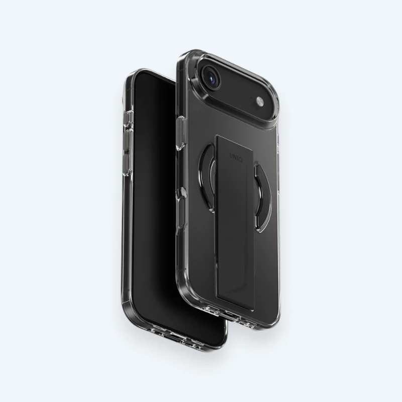 Прозрачный чехол MagSafe с ремешком-держателем Uniq Heldro Air для iPhone Air