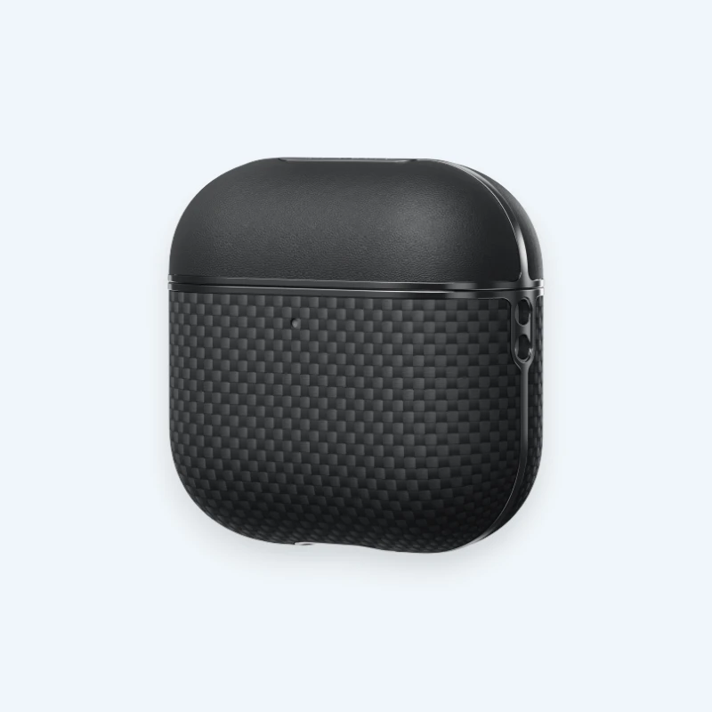 Ультра тонкий чехол Pitaka из арамидного волокна и кожи для AirPods 4