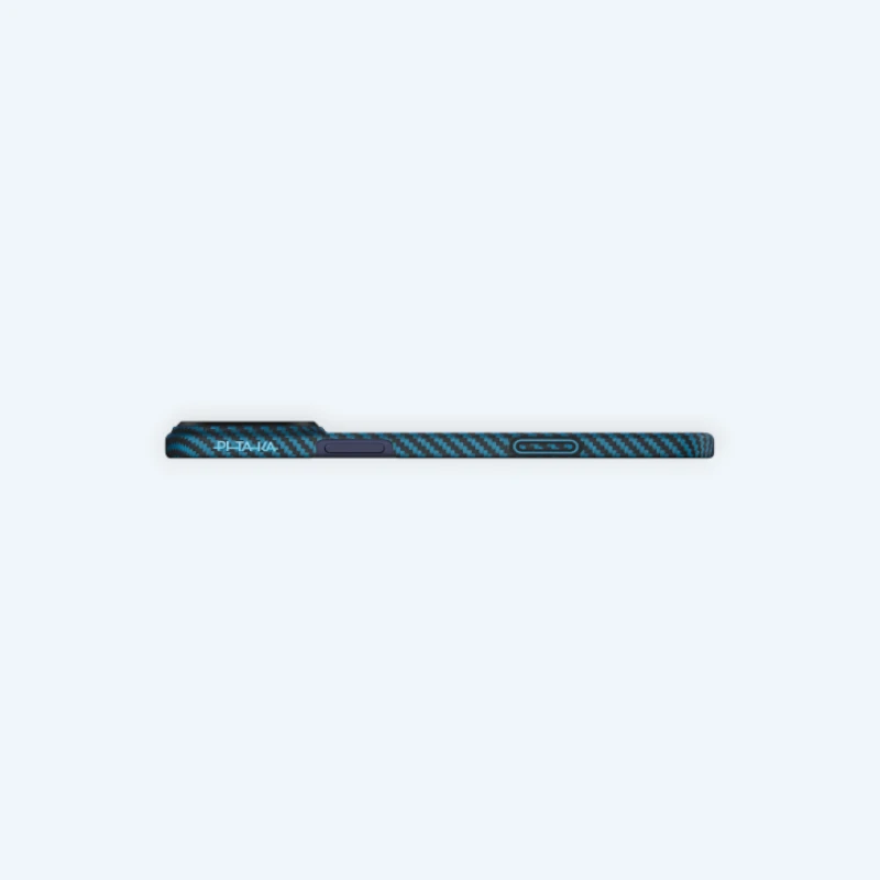 Ультра тонкий чехол Pitaka для iPhone 17 Pro и 17 Pro Max, Черный, синий | Black, Blue