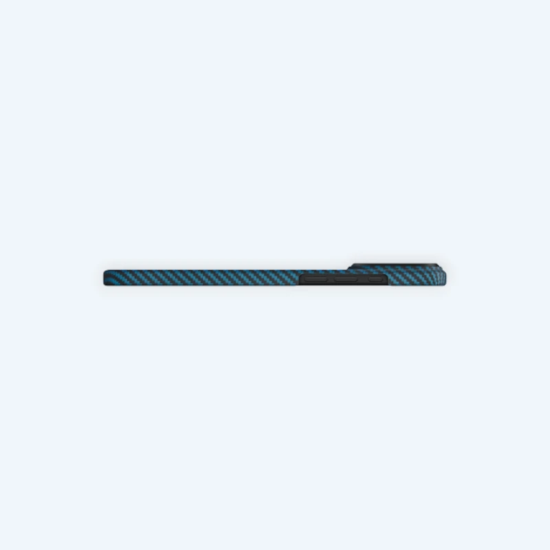 Ультра тонкий чехол Pitaka для iPhone 17 Pro и 17 Pro Max, Черный, синий | Black, Blue