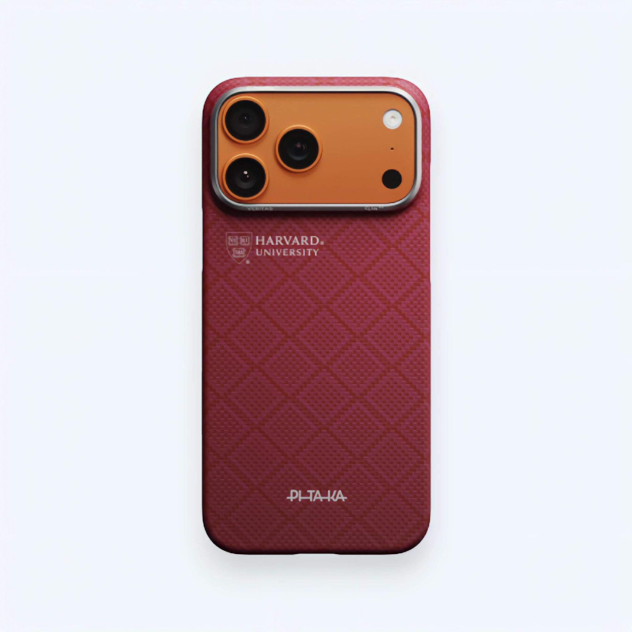 Ультра тонкий чехол Pitaka для iPhone 17 Pro и 17 Pro Max, "Гарвардский университет" | Harvard